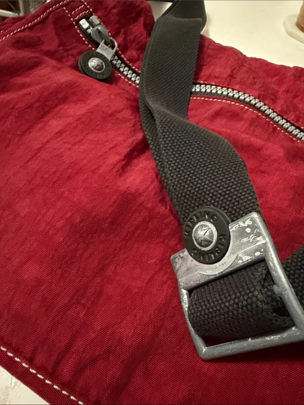 Kipling Dark Red Crossbody Shoulder Bag